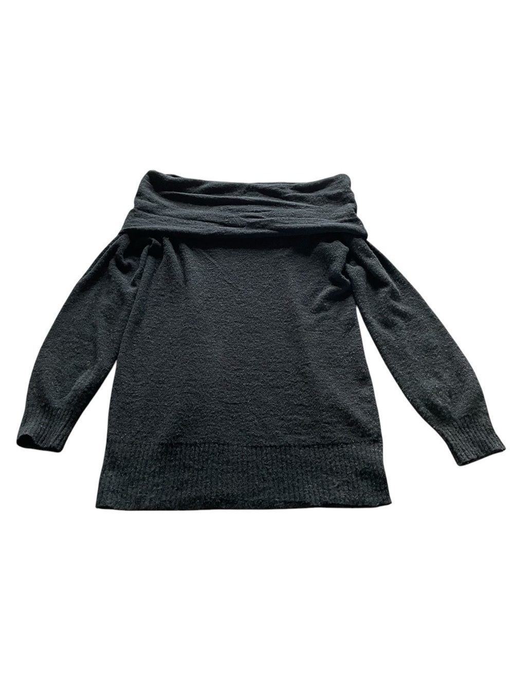 Trina Turk Off The Shoulder Sweater Black Size Small ? Luxury Minimalist Neutral